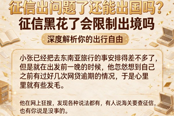 征信出问题了还能出国吗？征信黑花了会限制出境吗，深度解析你的出行自由