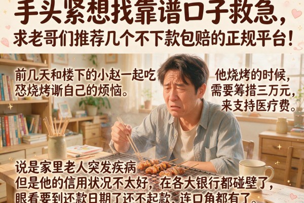 手头紧想找靠谱口子救急，求老哥们推荐几个不下款包赔的正规平台！