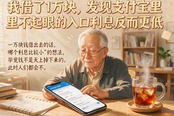 我借了1万块，发现支付宝里不起眼的入口利息反而更低