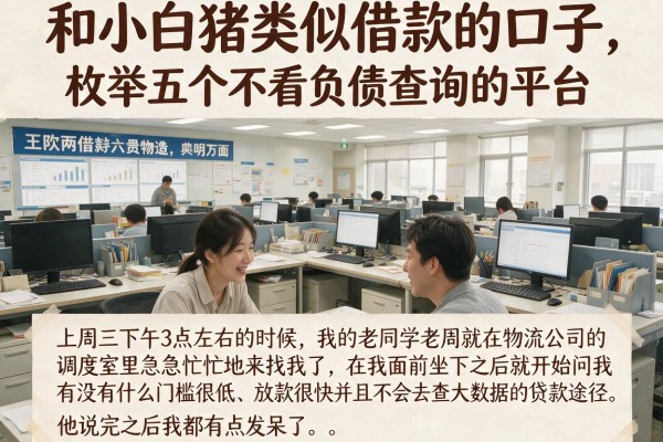 和小白猪类似借款的口子，枚举五个不看负债查询的平台