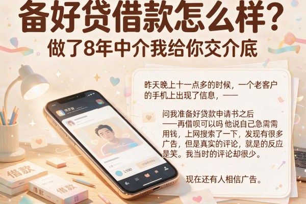 备好贷借款怎么样？做了8年中介我给你交个底