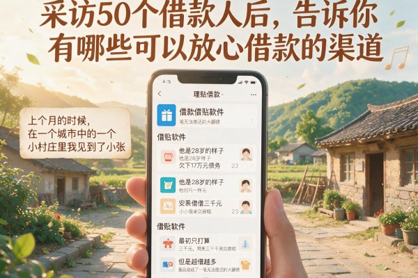 采访50个借款人后,告诉你有哪些可以放心借款的渠道