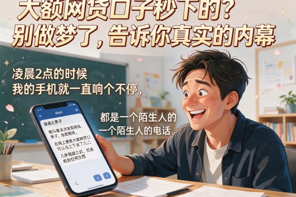 大额网贷口子秒下的？别做梦了，告诉你真实的内幕