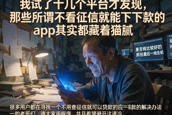 我试了十几个平台才发现，那些所谓不看征信就能下款的app其实都藏着猫腻