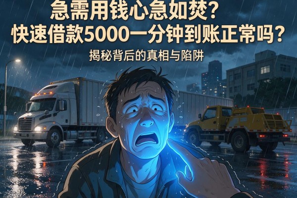 急需用钱心急如焚？快速借款5000一分钟到账正常吗？揭秘背后的真相与陷阱