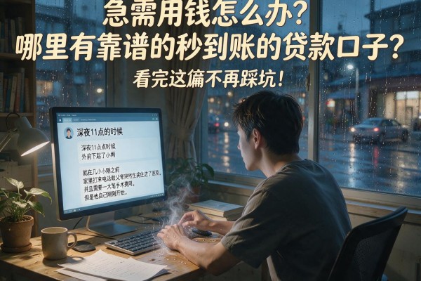 急需用钱怎么办？哪里有靠谱的秒到账的贷款口子？看完这篇不再踩坑！