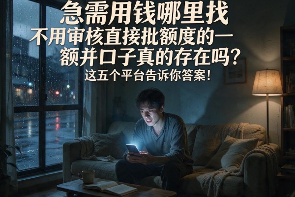 急需用钱哪里找？不用审核直接批额度的口子真的存在吗？这五个平台告诉你答案！