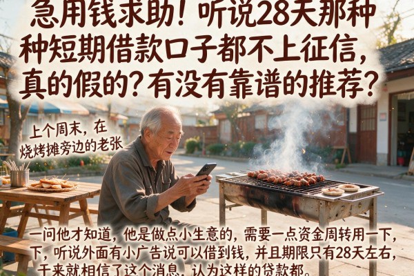 急用钱求助！听说28天那种短期借款口子都不上征信，真的假的？有没有靠谱的推荐？