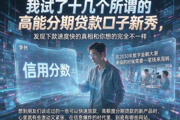 我试了十几个所谓的高能分期贷款口子新秀，发现下款速度快的真相和你想的完全不一样
