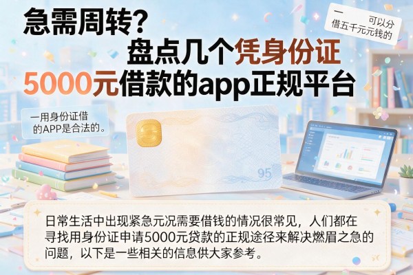 急需周转？盘点几个凭身份证5000元借款的app正规平台