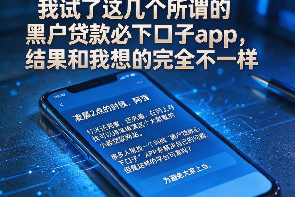 我试了这几个所谓的黑户贷款必下口子app，结果和我想的完全不一样