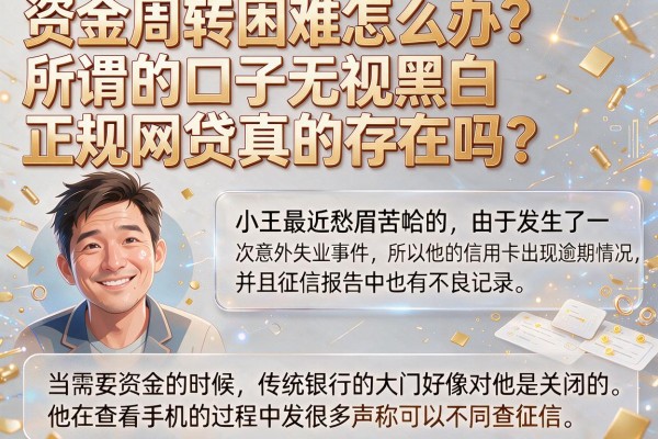 资金周转困难怎么办？所谓的口子无视黑白正规网贷真的存在吗？这几款靠谱平台推荐给你