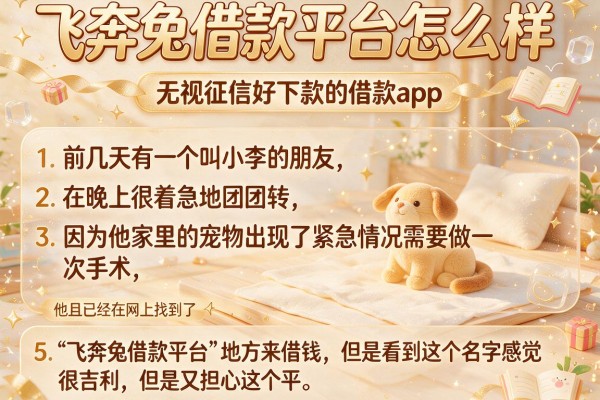 飞奔兔借款平台怎么样，罗列5个无视征信好下款的借款app