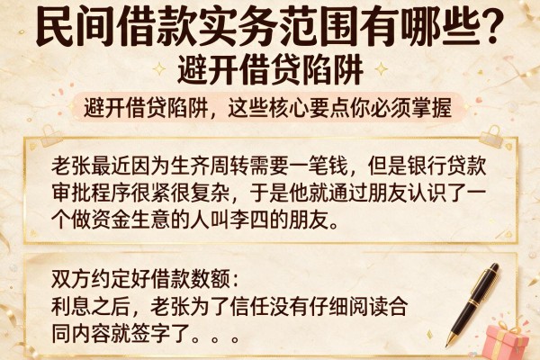 民间借款实务范围有哪些？避开借贷陷阱，这些核心要点你必须掌握