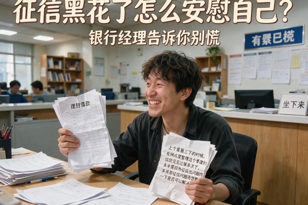 征信黑花了怎么安慰自己?银行经理告诉你别慌