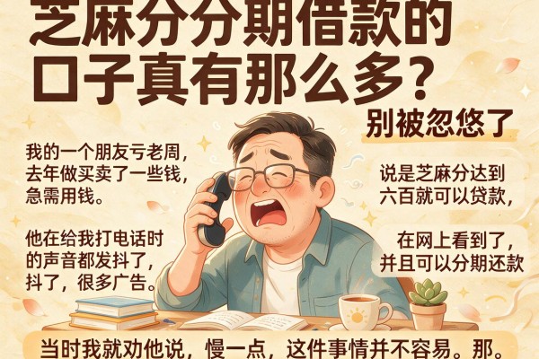 芝麻分分期借款的口子真有那么多？别被忽悠了