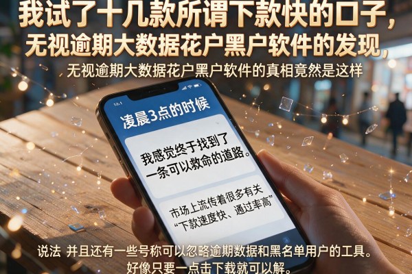 我试了十几款所谓下款快的口子，发现无视逾期大数据花户黑户软件的真相竟然是这样