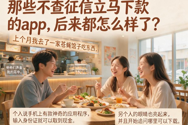 那些不查征信立马下款的app，后来都怎么样了？