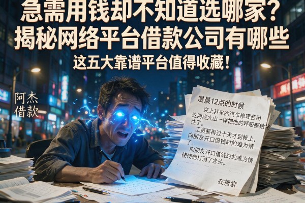 急需用钱却不知道选哪家？揭秘网络平台借款公司有哪些，这五大靠谱平台值得收藏！