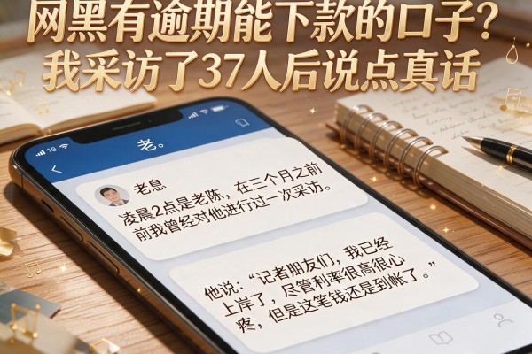 网黑有逾期能下款的口子?我采访了37人后说点真话