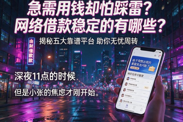 急需用钱却怕踩雷?网络借款稳定的有哪些?揭秘五大靠谱平台助你无忧周转