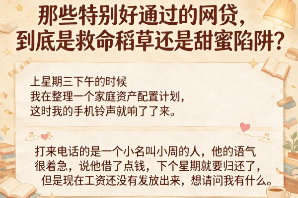 那些特别好通过的网贷，到底是救命稻草还是甜蜜陷阱？