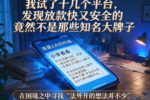 我试了十几个平台，发现放款快又安全的竟然不是那些知名大牌子