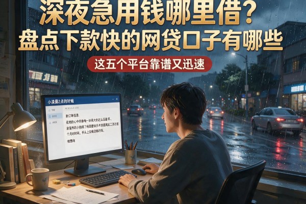 深夜急用钱哪里借？盘点下款快的网贷口子有哪些，这五个平台靠谱又迅速