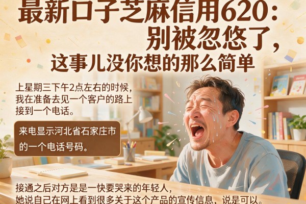 最新口子芝麻信用620：别被忽悠了，这事儿没你想的那么简单