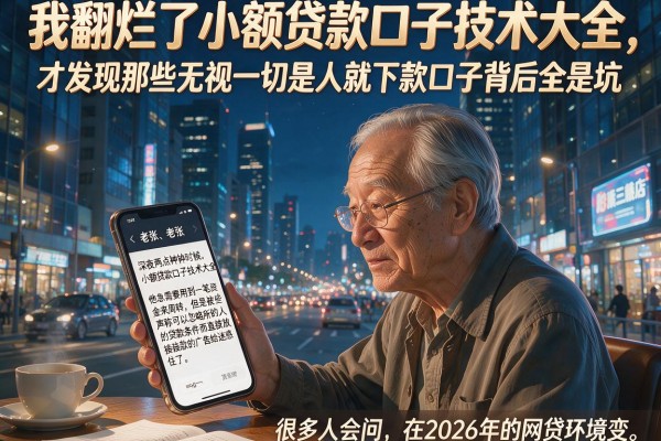 我翻烂了小额贷款口子技术大全，才发现那些无视一切是人就下款口子背后全是坑