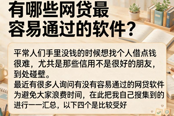 有哪些网贷最容易通过的软件？整理了几个门槛低的