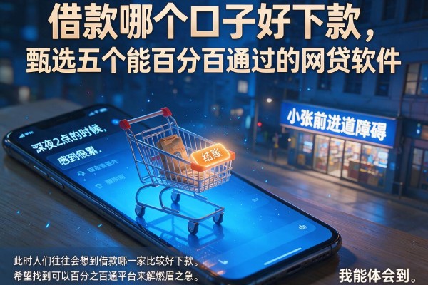 借款哪个口子好下款，甄选五个能百分百通过的网贷软件