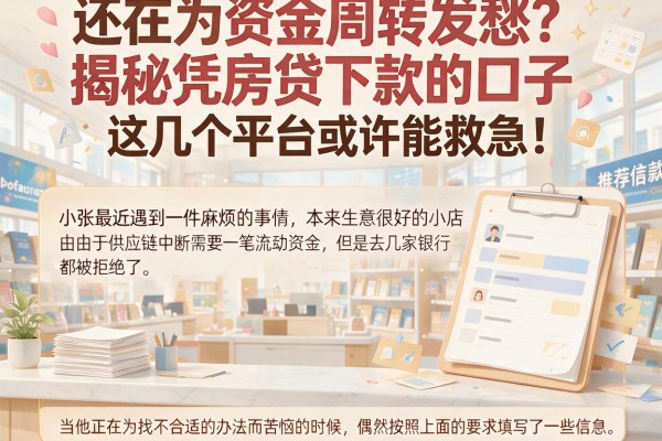 还在为资金周转发愁？揭秘凭房贷下款的口子，这几个平台或许能救急！