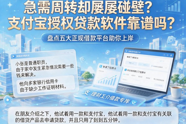 急需周转却屡屡碰壁？支付宝授权贷款软件靠谱吗？盘点五大正规借款平台助你上岸