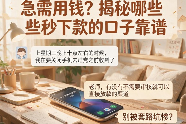 急需用钱？揭秘哪些秒下款的口子靠谱，别被套路坑惨