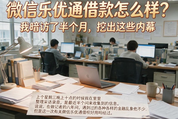 微信乐优通借款怎么样？我暗访了半个月，挖出这些内幕