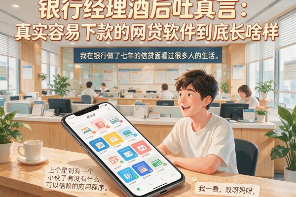 银行经理酒后吐真言：真实容易下款的网贷软件到底长啥样