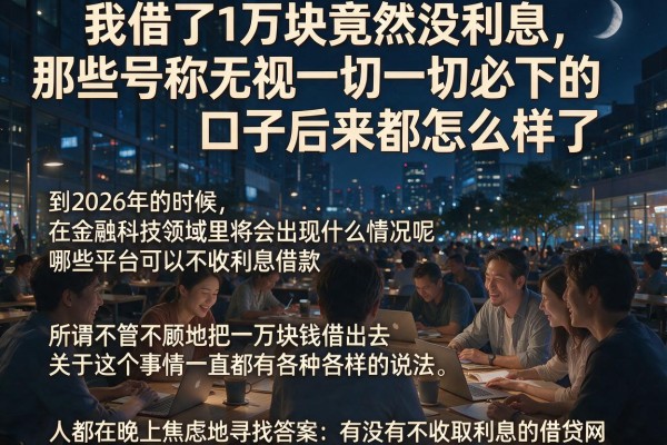 我借了1万块竟然没利息，那些号称无视一切必下的口子后来都怎么样了
