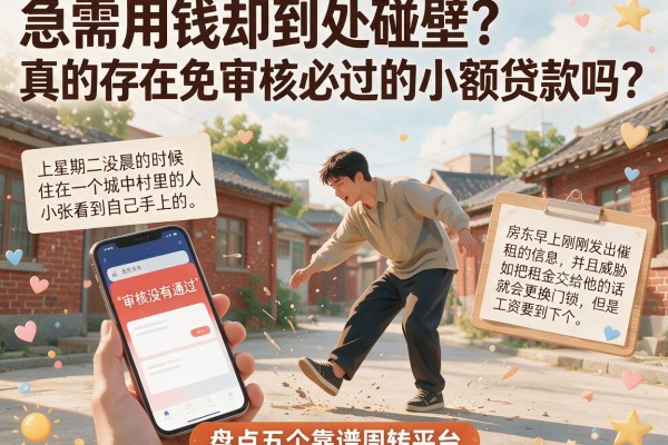 急需用钱却到处碰壁？真的存在免审核必过的小额贷款吗？盘点五个靠谱周转平台