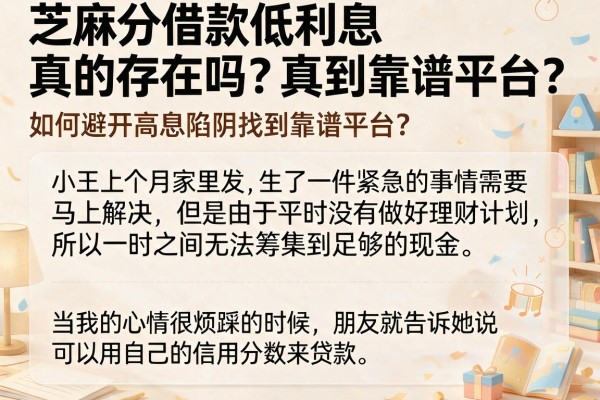 芝麻分借款低利息真的存在吗？如何避开高息陷阱找到靠谱平台？