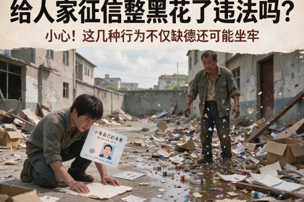 给人家征信整黑花了违法吗？小心！这几种行为不仅缺德还可能坐牢