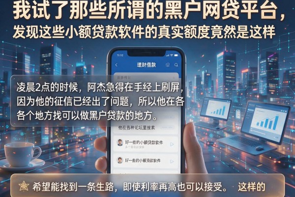 我试了那些所谓的黑户网贷平台，发现这些小额贷款软件的真实额度竟然是这样