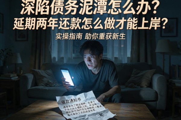 深陷债务泥潭怎么办?延期两年还款怎么做才能上岸?实操指南助你重获新生
