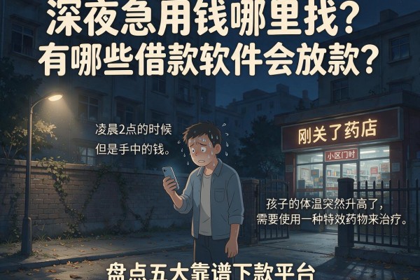 深夜急用钱哪里找？有哪些借款软件会放款？盘点五大靠谱下款平台