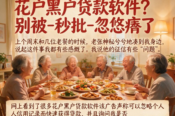 花户黑户贷款软件？别被-秒批-忽悠瘸了