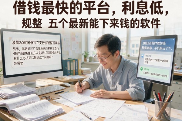 借钱最快的平台,利息低，规整五个最新能下来钱的软件