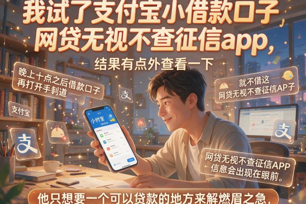 我试了支付宝小借款口子和网贷无视不查征信app，结果有点意外