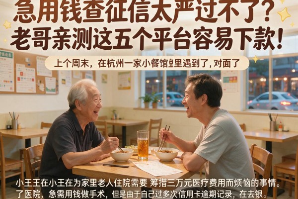 急用钱查征信太严过不了？老哥亲测这五个平台容易下款！