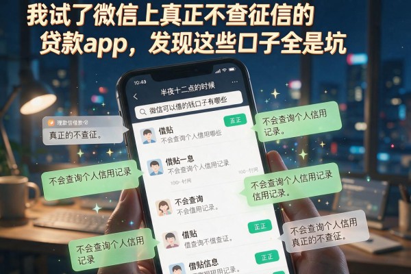 我试了微信上真正不查征信的贷款app，发现这些口子全是坑