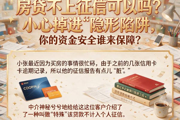 房贷不上征信可以吗？小心掉进“隐形陷阱”，你的资金安全谁来保障？